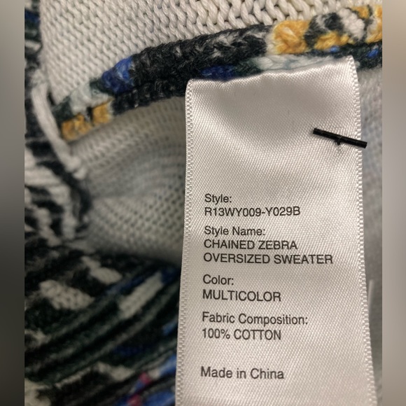 R13 Chained Zebra Sweater. Size small - Picture 8 of 11